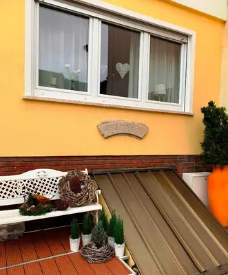 Ein Balkon oder eine Terrasse in der Unterkunft Fronhof 3