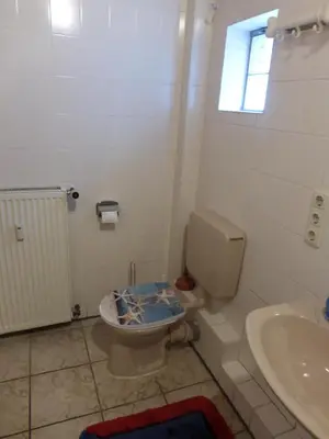 Ein Badezimmer in der Unterkunft Ferienwohnung Wendt