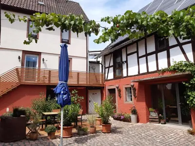 Das Gebäude in dem sich die Ferienwohnung befindet