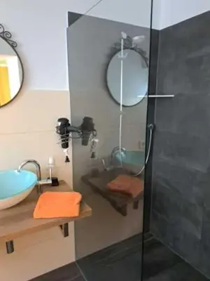 Ein Badezimmer in der Unterkunft Aulbach' s Appartments