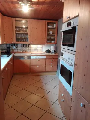 Küche/Küchenzeile in der Unterkunft Ferienzimmer Saatmann