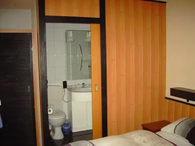 Ein Badezimmer in der Unterkunft Hessisches Haus