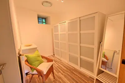 Ein Sitzbereich in der Unterkunft Ferienwohnung Eulenhof