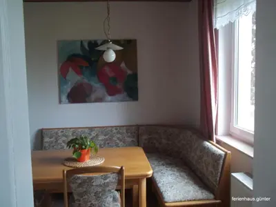 Ein Sitzbereich in der Unterkunft Ferienhaus Günter