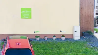 Ein Garten an der Unterkunft Erfblick-Apartments