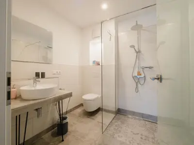 Ein Badezimmer in der Unterkunft Gästehaus Frieda