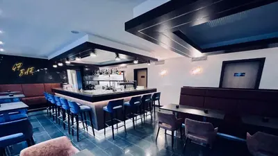Ein Sitzbereich in der Unterkunft Hotel & Restaurant Goldener Pflug