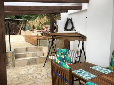 Ein Balkon oder eine Terrasse in der Unterkunft Fritsch Häusel