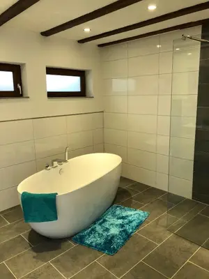 Ein Badezimmer in der Unterkunft Fritsch Häusel