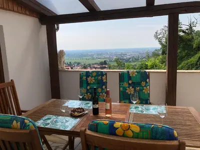 Ein Balkon oder eine Terrasse in der Unterkunft Fritsch Häusel