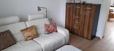 Ein Sitzbereich in der Unterkunft Ferienwohnung Christel Hirschhorn-Neckar