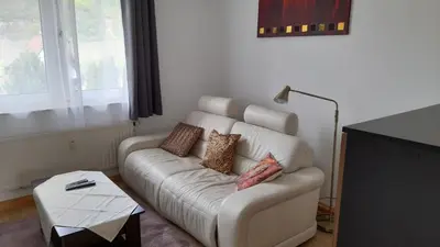 Ein Sitzbereich in der Unterkunft Ferienwohnung Christel Hirschhorn-Neckar