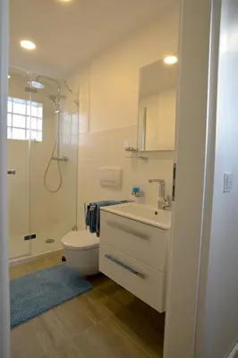 Ein Badezimmer in der Unterkunft Gästehaus A und D Fischer