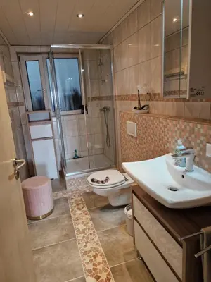 Ein Badezimmer in der Unterkunft Boardinghouse Forst