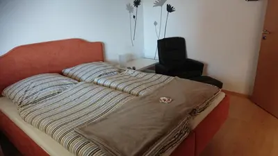 Ein Bett oder Betten in einem Zimmer der Unterkunft Gasthaus zum Löwen