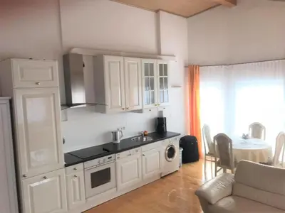 Küche/Küchenzeile in der Unterkunft Ferienwohnung mit Kamin