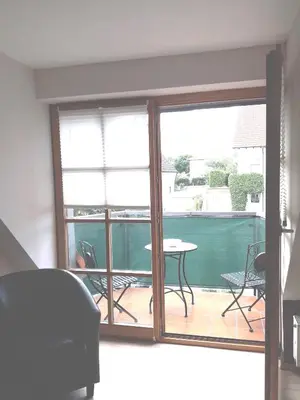Ein Sitzbereich in der Unterkunft Ferienwohnung im Rhein-Main Gebiet nahe Frankfurt, Rödermark