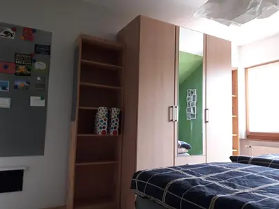 Ein Bett oder Betten in einem Zimmer der Unterkunft Ferienwohnung im Rhein-Main Gebiet nahe Frankfurt, Rödermark