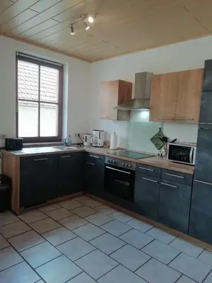 Küche/Küchenzeile in der Unterkunft Ferienwohnung Familie Faath