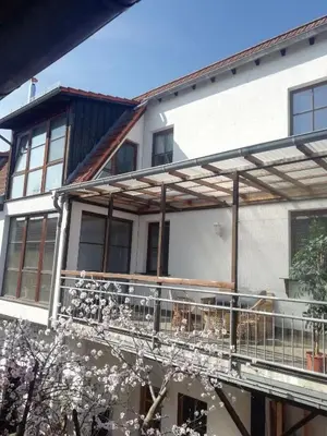 Ein Balkon oder eine Terrasse in der Unterkunft Ferienwohnung Familie Faath