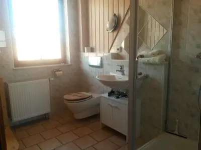 Ein Badezimmer in der Unterkunft Ferienwohnung Familie Faath