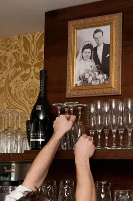 Getränke in der Unterkunft Cafe Elisabeth