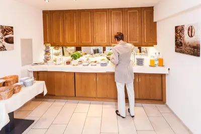 Küche/Küchenzeile in der Unterkunft Hotel Restaurant Lamm Rosswag