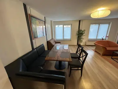 Ein Sitzbereich in der Unterkunft Exclusiv Apartment 3 Zi Waschmaschine