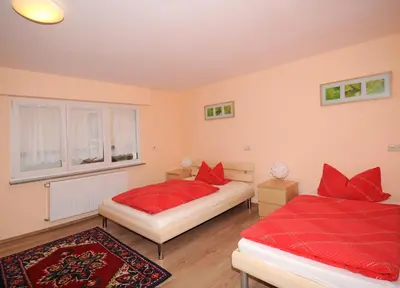Ein Bett oder Betten in einem Zimmer der Unterkunft Exclusiv Apartment 3 Zi Waschmaschine