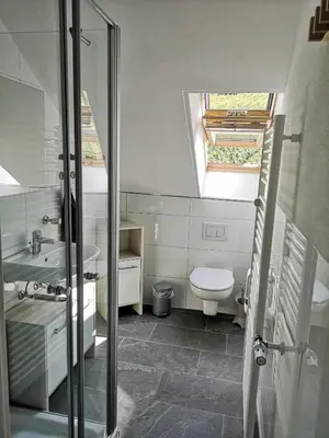 Ein Badezimmer in der Unterkunft Ferienwohnung 