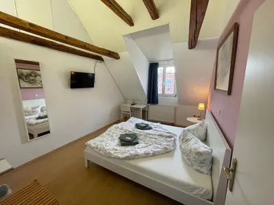 Ein Bett oder Betten in einem Zimmer der Unterkunft Hotel - Ristorante La Grotta