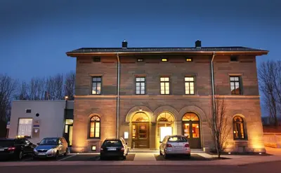 Das Gebäude in dem sich die Pension befindet
