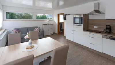 Küche/Küchenzeile in der Unterkunft Gästezimmer - Ferienwohnung 1 - Brauhaus Dürr