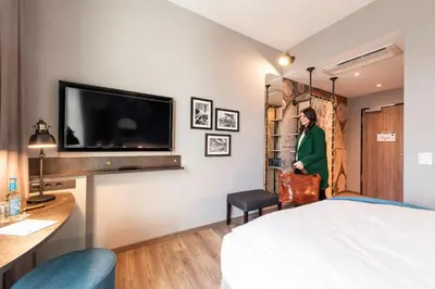 TV/Unterhaltungsangebot in der Unterkunft HARBR Hotel Heilbronn, a member of Radisson Individuals
