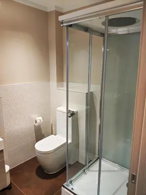 Ein Badezimmer in der Unterkunft Kriemhilde Dependance