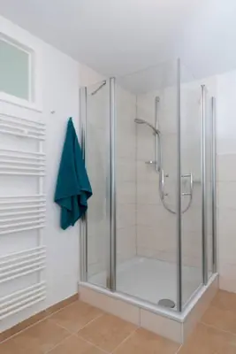 Ein Badezimmer in der Unterkunft Bergblick Appartement