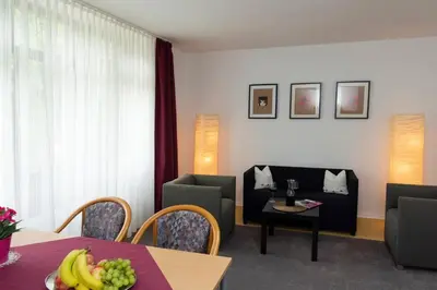 Ein Sitzbereich in der Unterkunft Panoramablick Appartement - traumhaft!