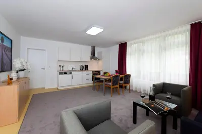 Küche/Küchenzeile in der Unterkunft Panoramablick Appartement - traumhaft!