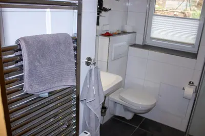 Ein Badezimmer in der Unterkunft Ferienwohnung 1