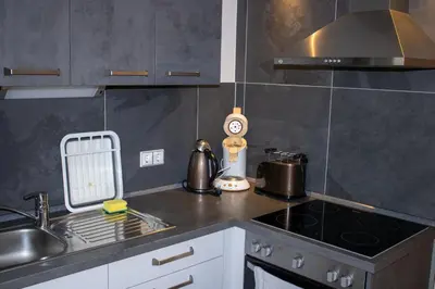 Küche/Küchenzeile in der Unterkunft Ferienwohnung 1