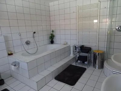 Ein Badezimmer in der Unterkunft Ferienhaus Fam. Bisgen