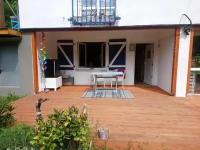 Ein Balkon oder eine Terrasse in der Unterkunft Haus 3 Birken
