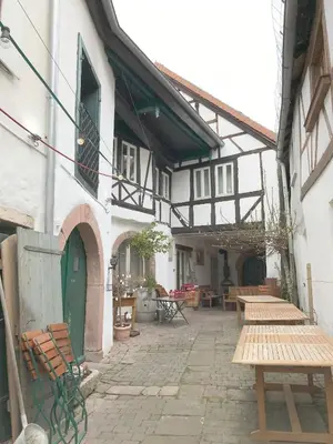 Das Gebäude in dem sich die Ferienwohnung befindet