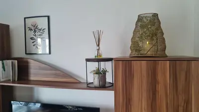 Grundriss der Unterkunft Ferienwohnung mit Aussicht auf die Burg
