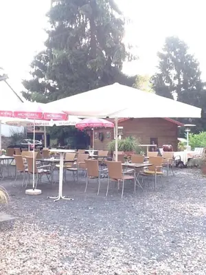Ein Restaurant oder anderes Speiselokal in der Unterkunft Hotel Adler