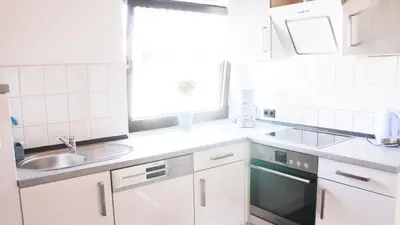 Küche/Küchenzeile in der Unterkunft Ferienwohnung-Fuchs