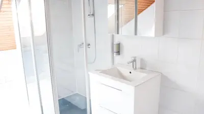 Ein Badezimmer in der Unterkunft Ferienwohnung-Fuchs