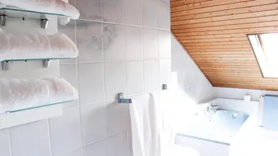 Ein Badezimmer in der Unterkunft Ferienwohnung-Fuchs