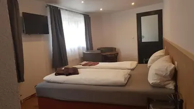 Ein Bett oder Betten in einem Zimmer der Unterkunft Nibelungen - Ferienwohnungen - Worms - Apartments