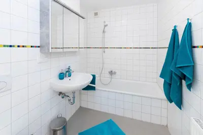 Ein Badezimmer in der Unterkunft Abendrot Appartement
